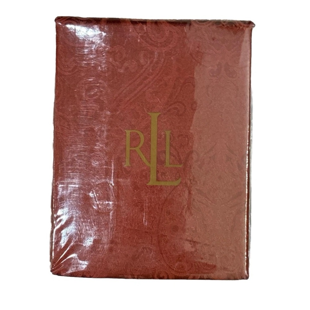 NEW Ralph Lauren Rust Paisley 70 x 120 Tablecloth Oblong Rectangular Fall Luxury
